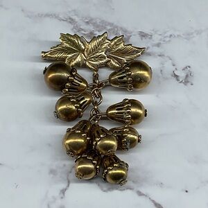 vintage brass pin